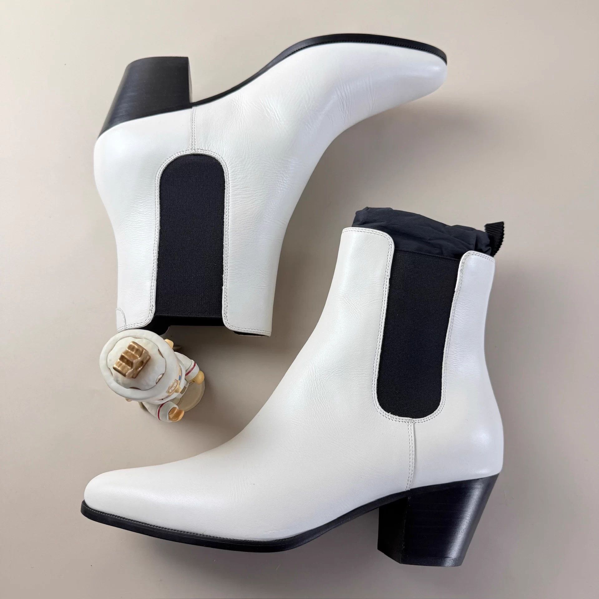 Celine Celine Chelsea boots Black & White EU 35.5 Size US 4.5 / IT 34.5 - 4 Thumbnail
