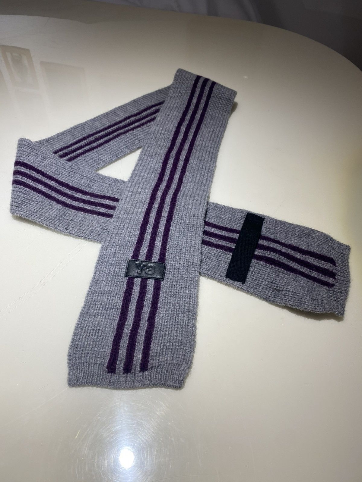 Adidas × Y-3 × Yohji Yamamoto Y-3 Wool Scarf 125X10CM Size ONE SIZE - 1 Thumbnail