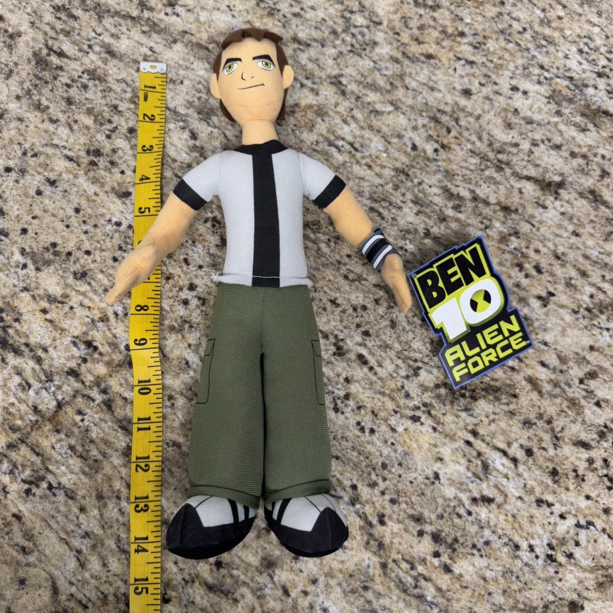 Cartoon Network × Vintage 2009 Ben 10 Alien Force 14" Ben Plush Toy Cartoon Network Size ONE SIZE - 7 Thumbnail