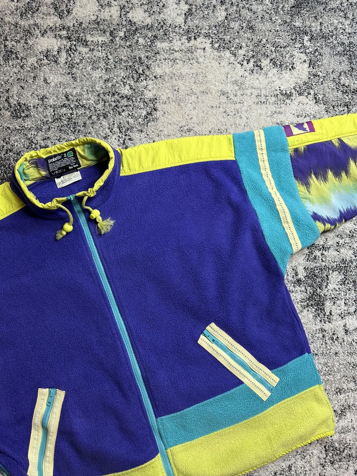 Adidas Vintage Adidas polarlite Trekking fleece Streetwear 90 rare Size US M / EU 48-50 / 2 - 12 Thumbnail