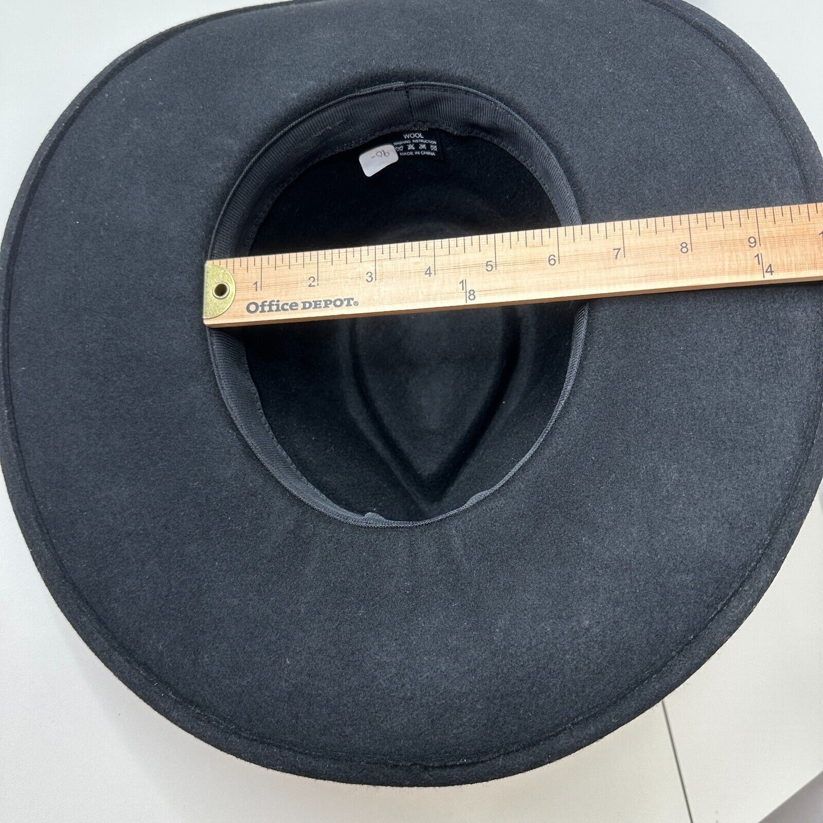 Other NWOT Black Teardrop Round Wide Brim Wool Fedora Unisex Size ONE SIZE - 13 Thumbnail