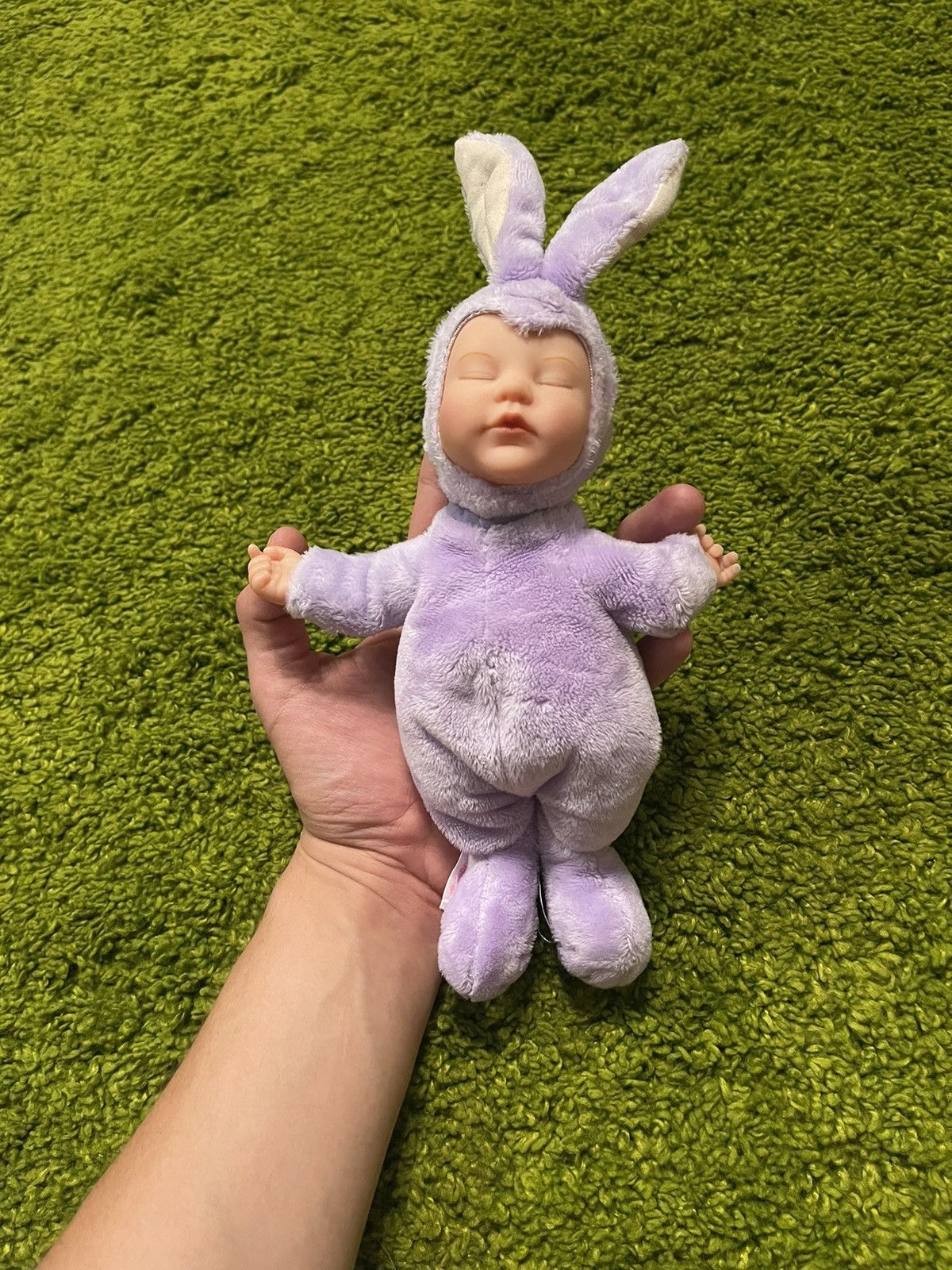 Designer × Handmade 🐰 Anne Geddes art realistic rabbit baby doll Size ONE SIZE - 2 Thumbnail