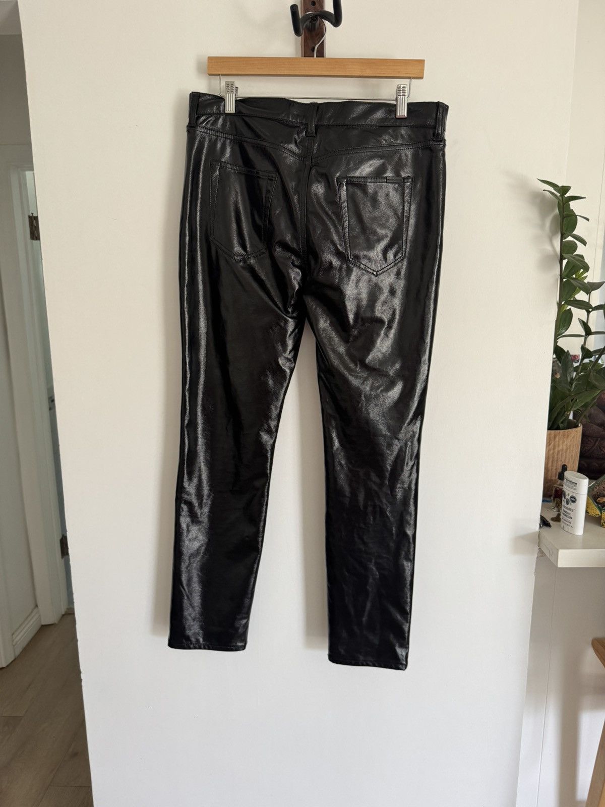 Saint Laurent Paris Lacquered “wet effect” pants Size US 31 - 2 Thumbnail