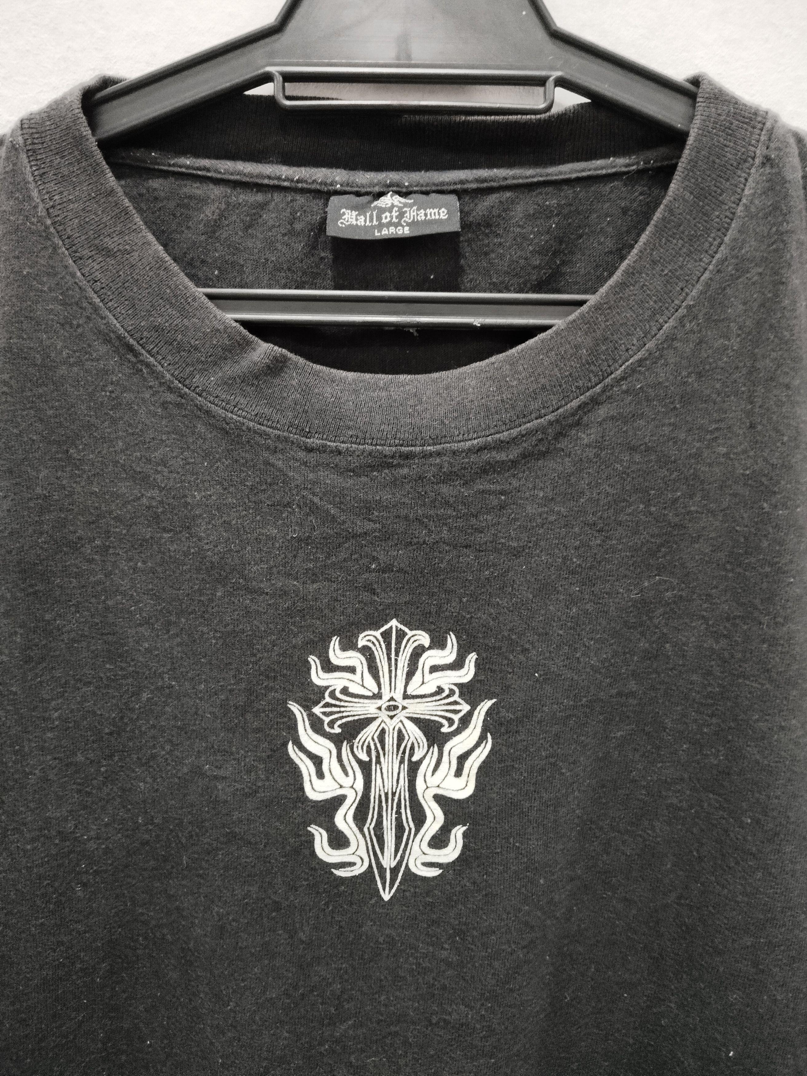 Designer × Vintage The Metal Cross Life like Chrome heart Tshirt Size US L / EU 52-54 / 3 - 3 Thumbnail