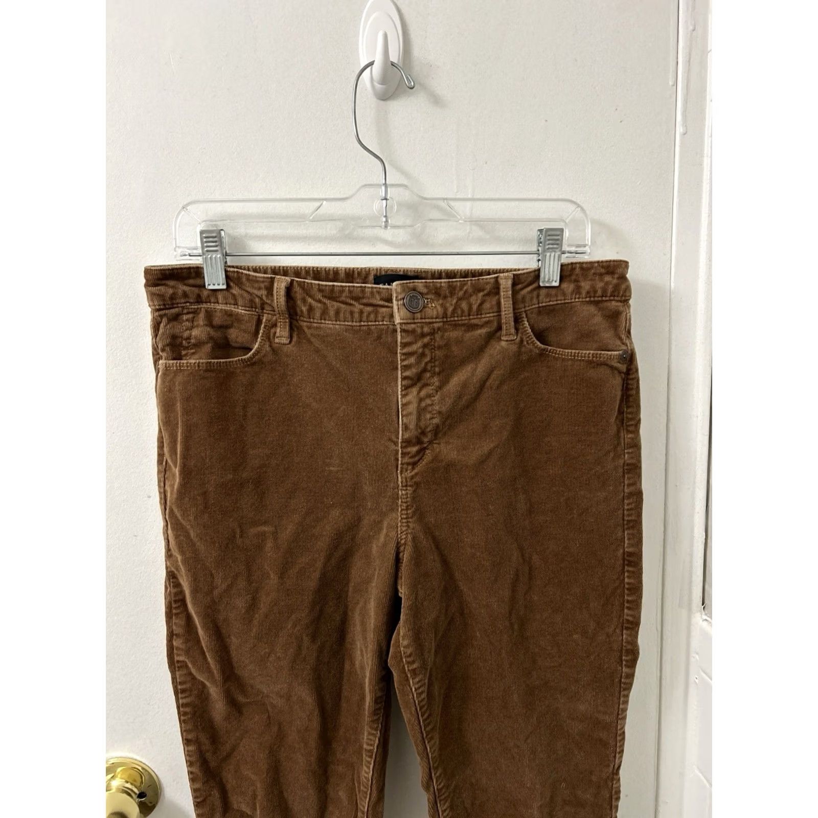 Talbots Talbots Corduroy Jegging Womens 10P Brown Stretch Pants Skinny Zipper Button Front Pockets Logo 25in Inseam Size 32" / US 10 / IT 46 - 2 Thumbnail