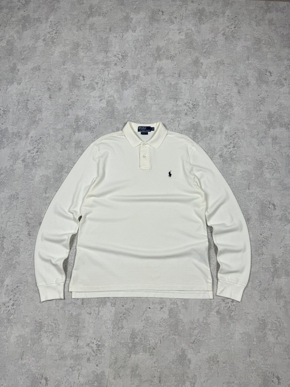 Polo Ralph Lauren Vintage Polo Ralph Lauren White Rugby Long Sleeve Y2K Size L Size US L / EU 52-54 / 3 - 1 Thumbnail