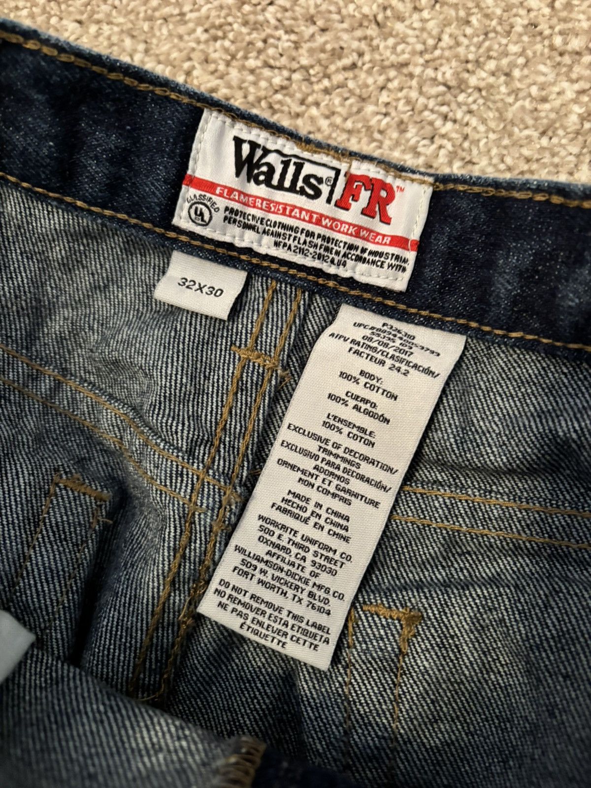 Walls Vintage Workwear Jeans Size US 32 / EU 48 - 2 Thumbnail
