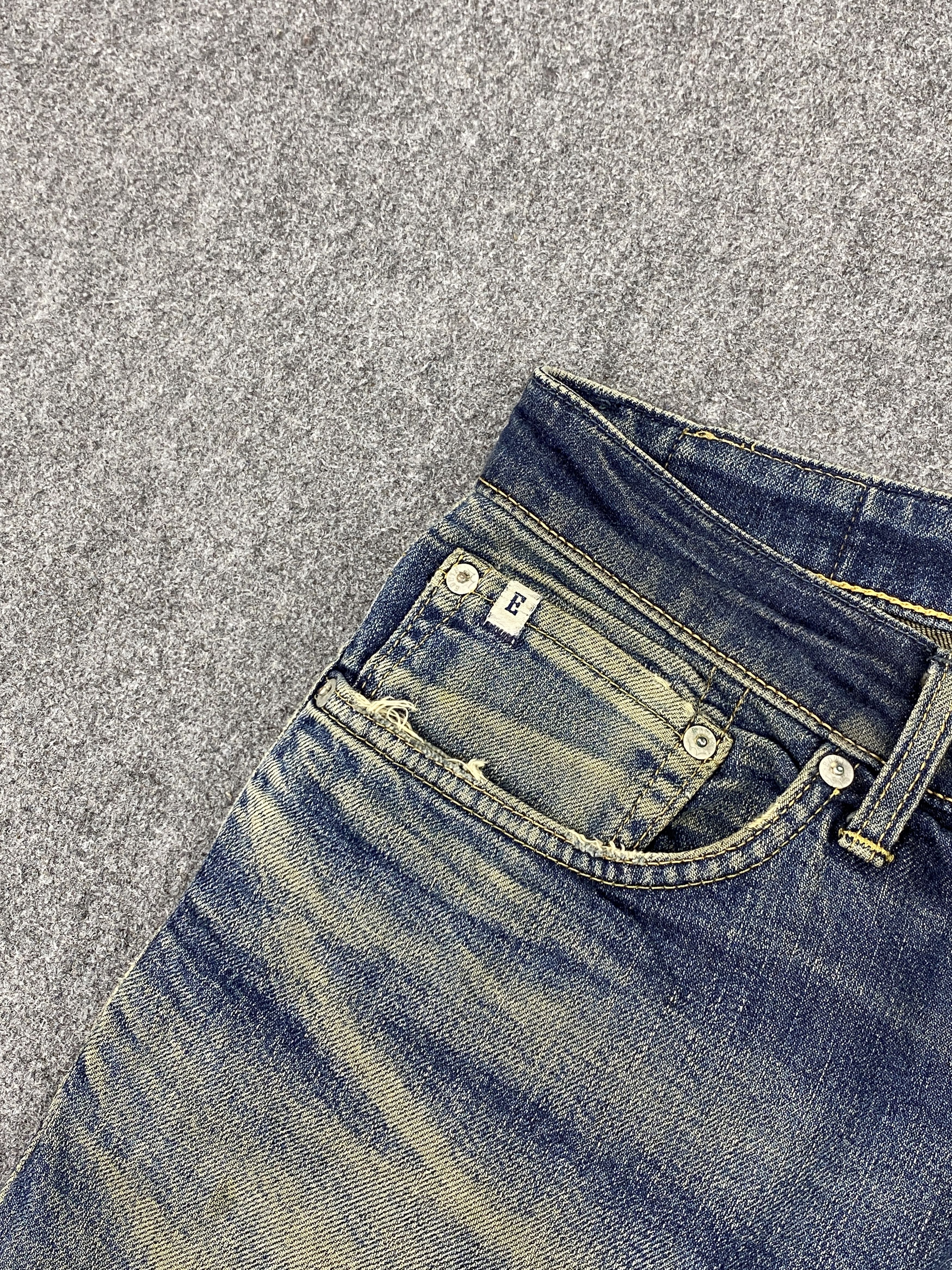 Edwin Vintage Distressed Edwin Made In Japan Patches Jeans DP2727 Size US 35 - 9 Thumbnail