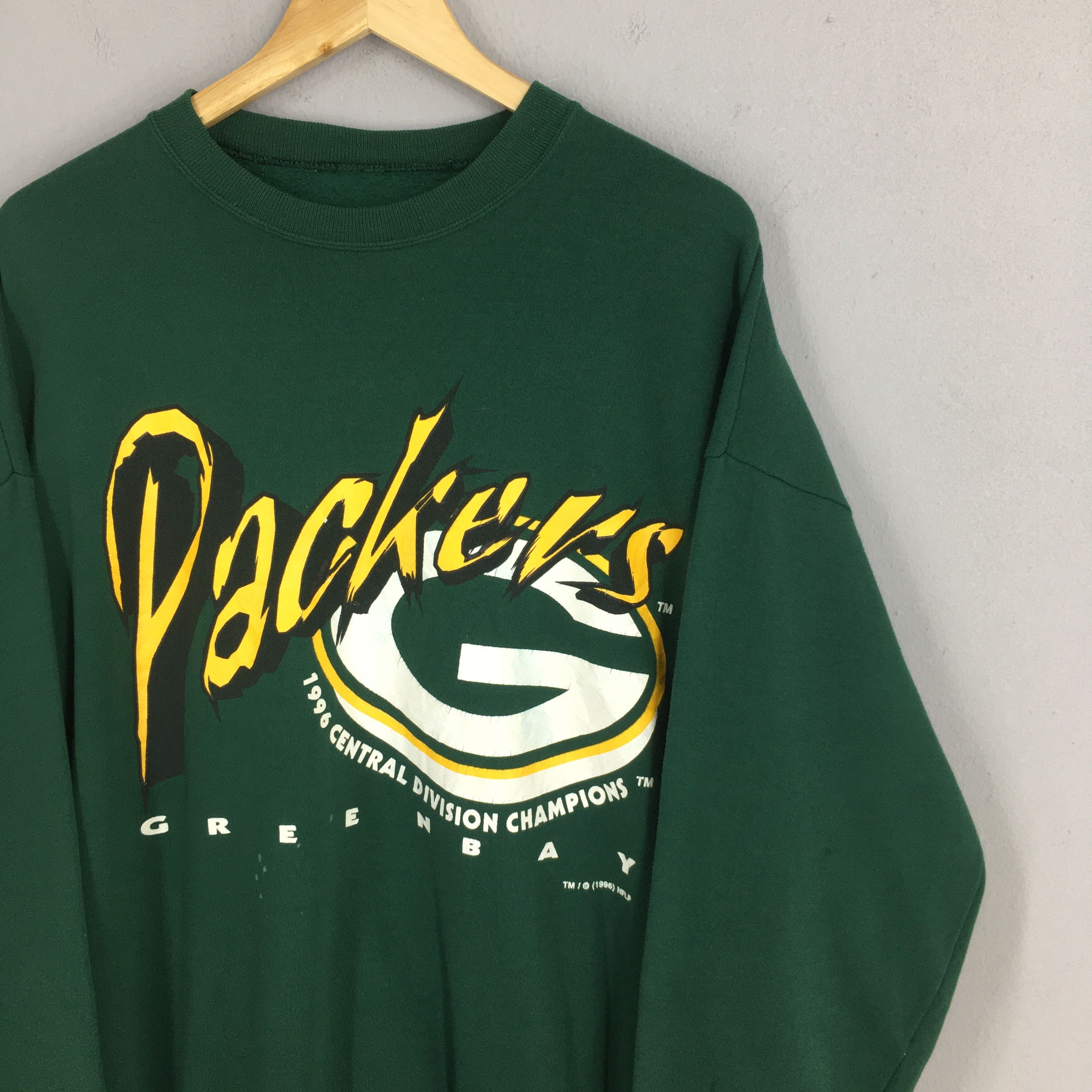 NFL Vintage 90s Green Bay Packers NFL Sweatshirt XLarge Size US XL / EU 56 / 4 - 2 Thumbnail