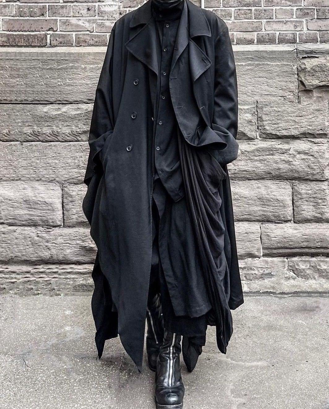 Yohji Yamamoto 🔥VTG YOHJI YAMAMOTO SIGNATURE WOOL OVERCOATS Size US L / EU 52-54 / 3 - 1 Thumbnail
