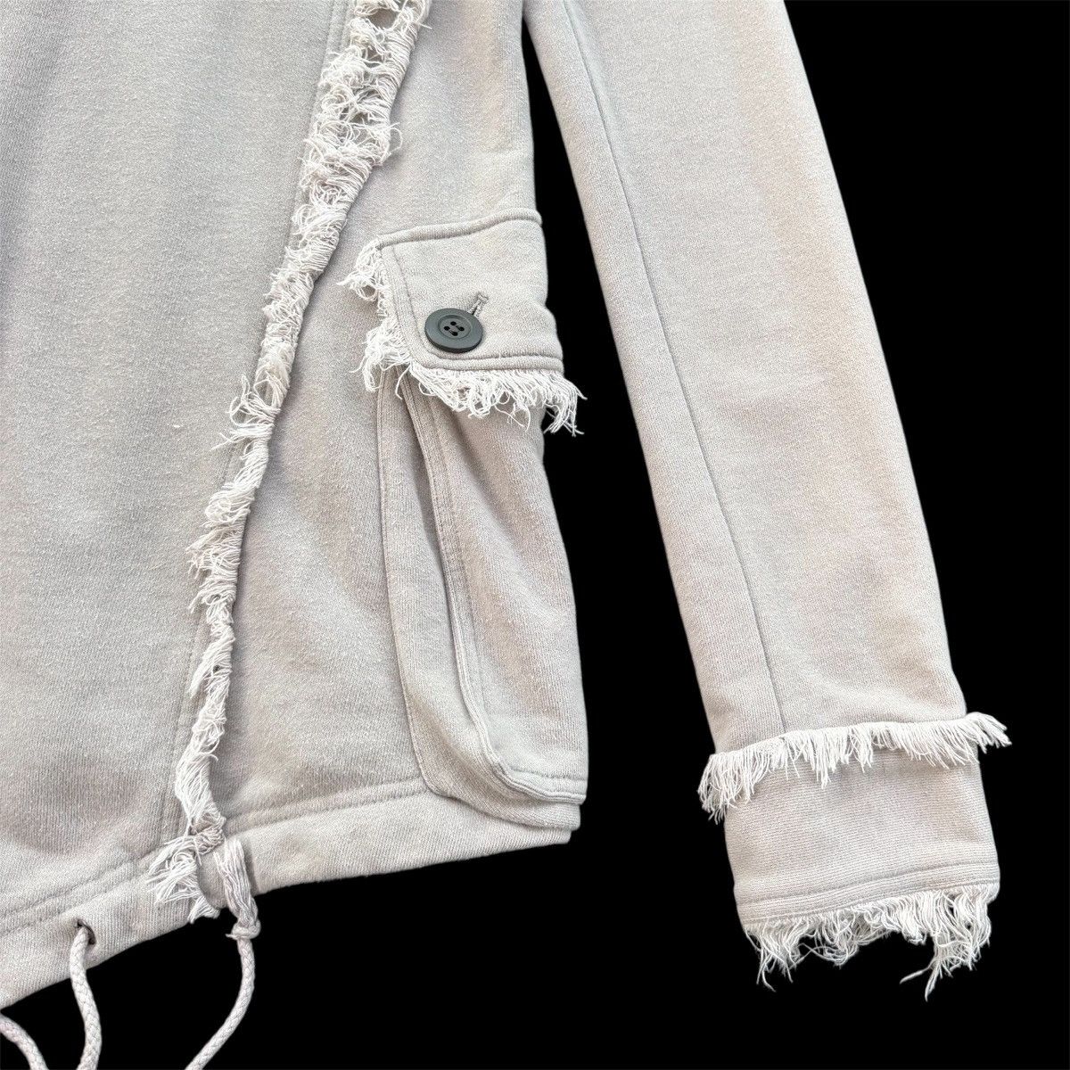 Japanese Brand Anne Kerry Cool Distressed Hooded Jacket – Asymmetrical Size US M / EU 48-50 / 2 - 8 Thumbnail