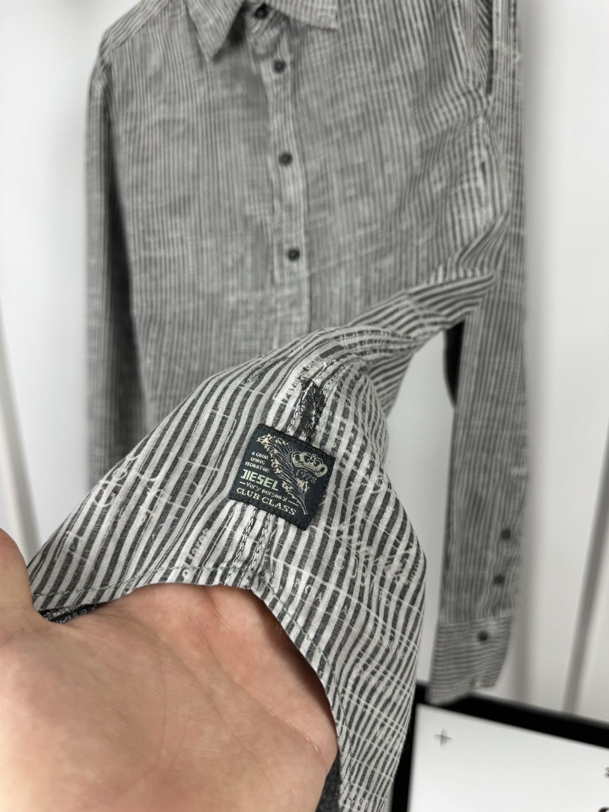 Diesel Vintage Diesel Graphic Grey Shirt Size US M / EU 48-50 / 2 - 6 Thumbnail