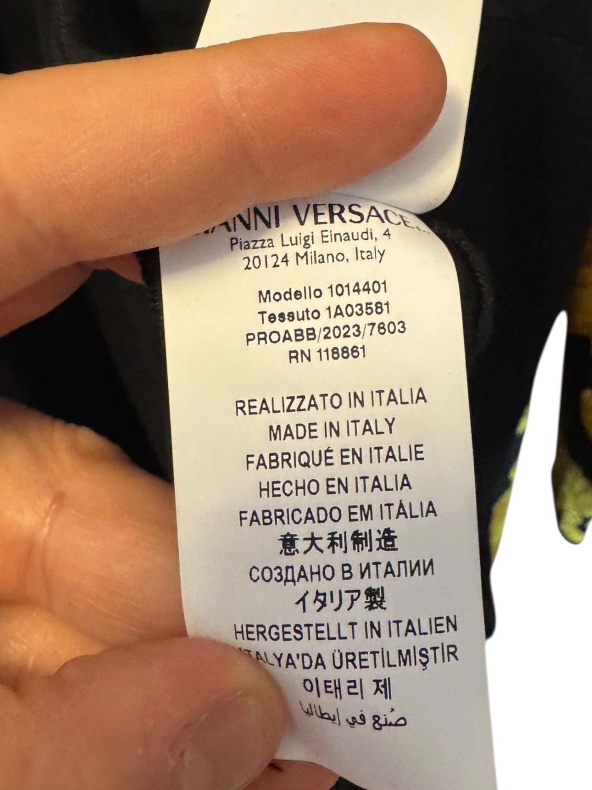 Versace Versace Baroque Jersey Dress w/ Draping & Slit Size M / US 6-8 / IT 42-44 - 9 Thumbnail