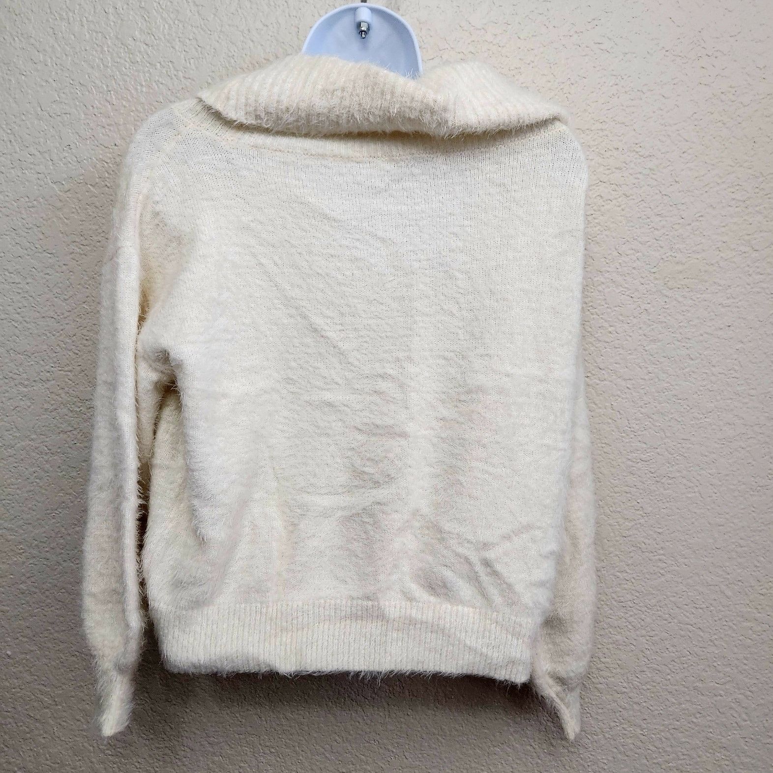 Other Earth Music & Ecology Cream Cowl Neck Cropped Sweater Large Size L / US 10 / IT 46 - 4 Thumbnail