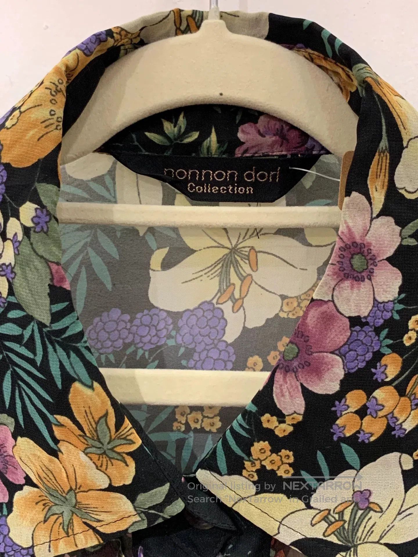 Mademoiselle Non Non Floral Transparent Blouse. Size S / US 4 / IT 40 - 3 Thumbnail