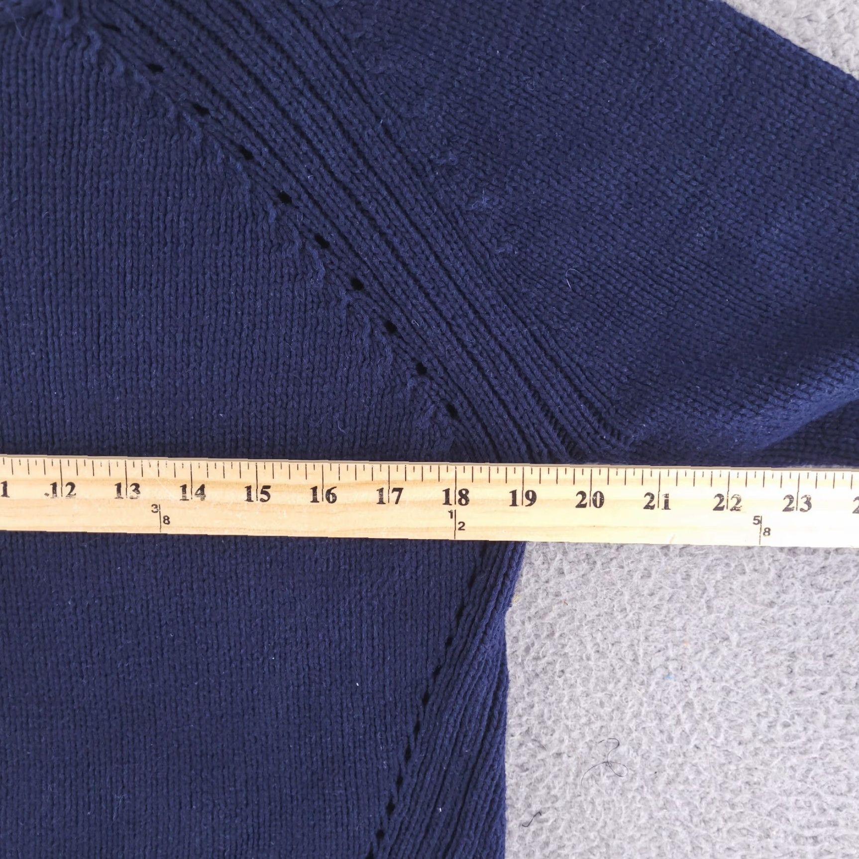 J.Crew J.CREW Sweater Womens S Pullover Knit Chunky-Knit Long Sleeve Blue Solid Size S / US 4 / IT 40 - 6 Thumbnail