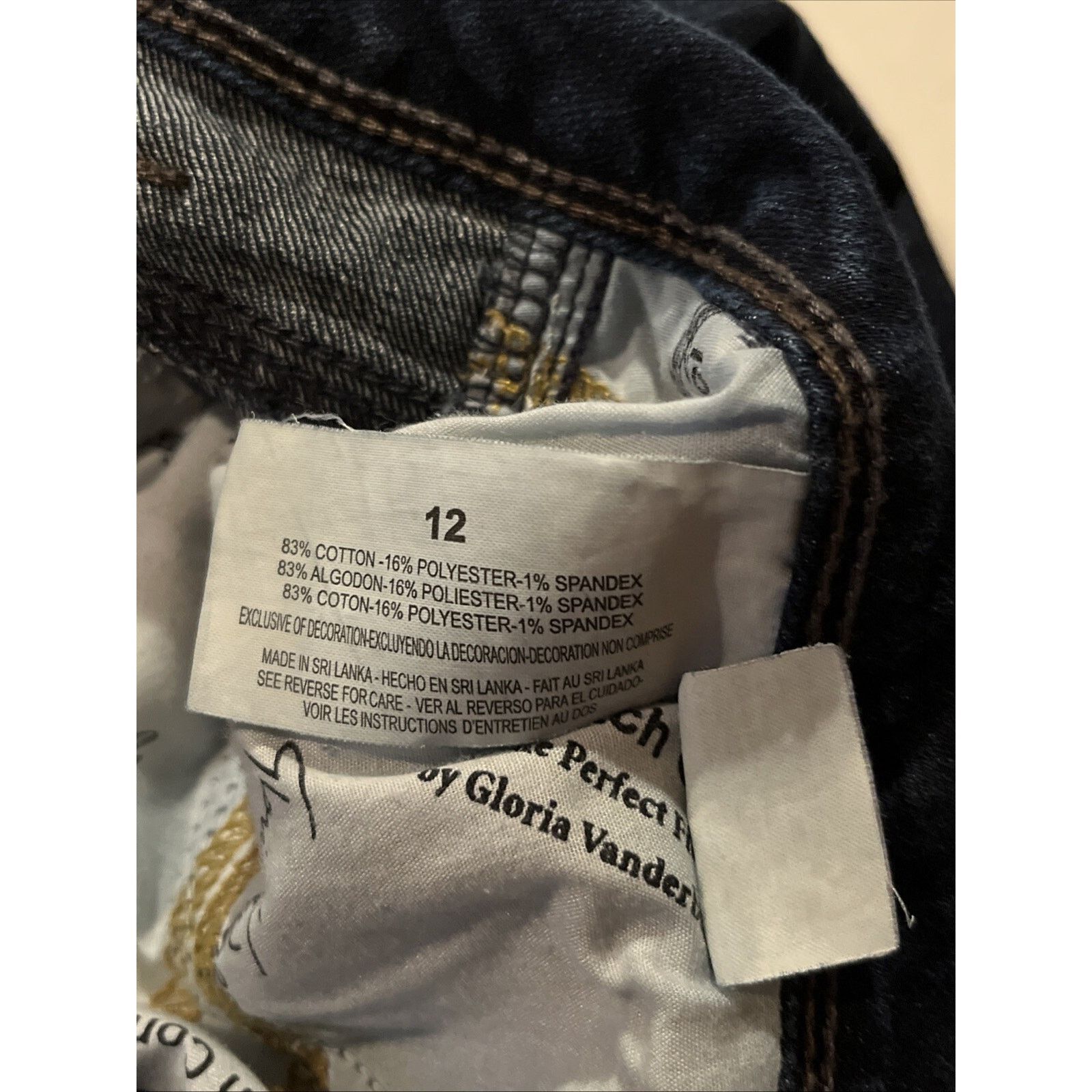 Gloria Vanderbilt Gloria Vanderbilt The Perfect Fit Jeans Womens 12 33x19 blue Size 34" / US 12 / IT 48 - 11 Thumbnail