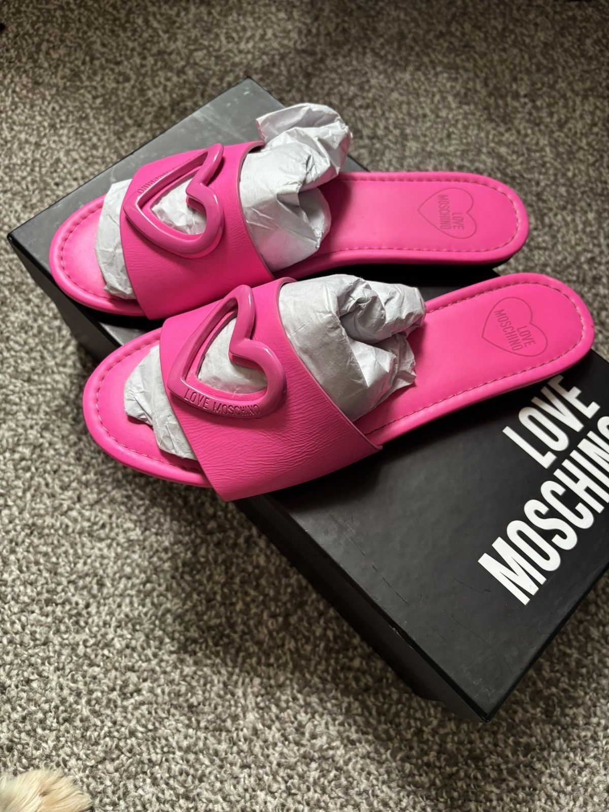 Love Moschino Love moschino pink heart slip ons Size US 6.5 / IT 36.5 - 3 Thumbnail