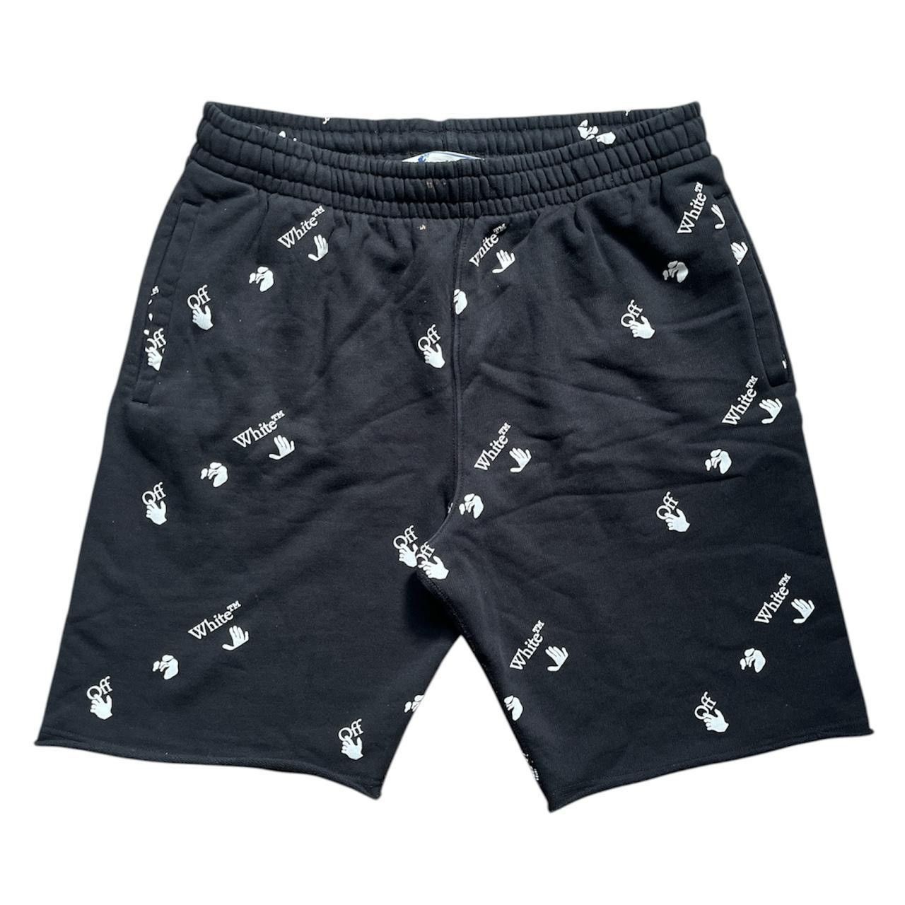 Off-White off-white logo all over sweat shorts Size US 34 / EU 50 - 1 Thumbnail