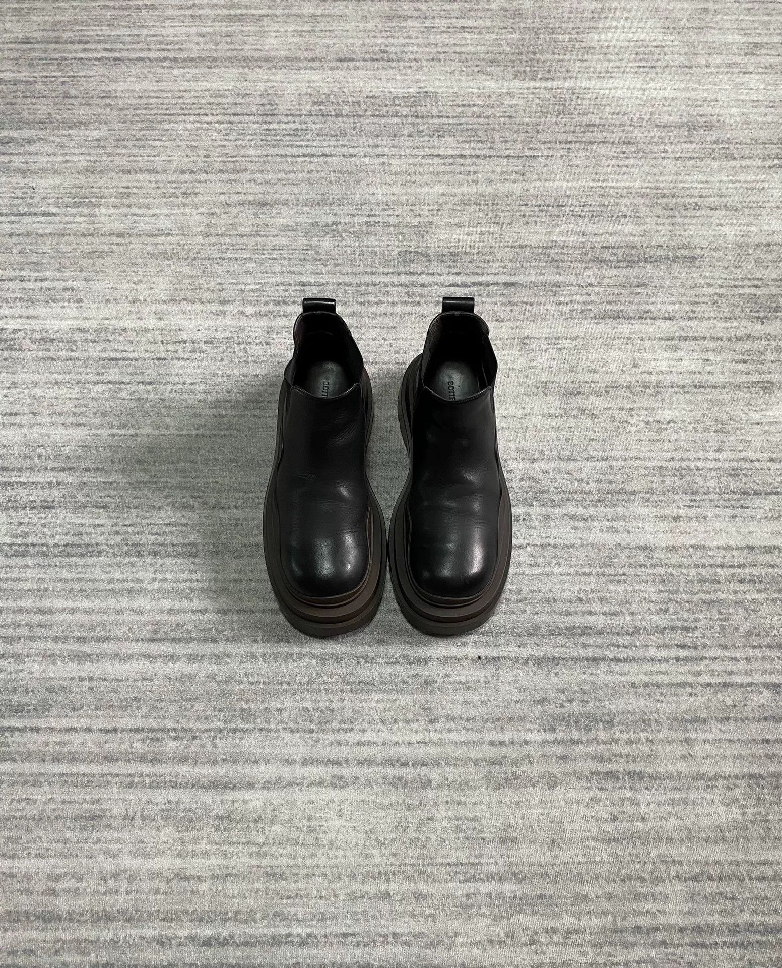 Bottega Veneta bottega veneta black chunky leather boots Size US 8 / EU 41 - 1 Thumbnail