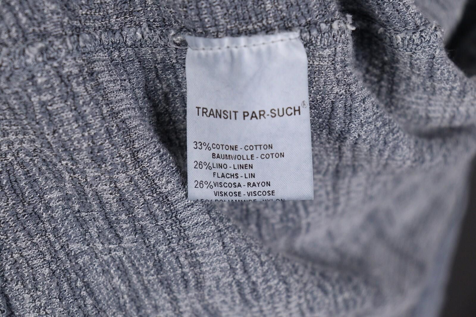 Designer Transit Par Such 530 Gray Long Sleeve Dress Size 5 Size XL / US 12-14 / IT 48-50 - 9 Thumbnail
