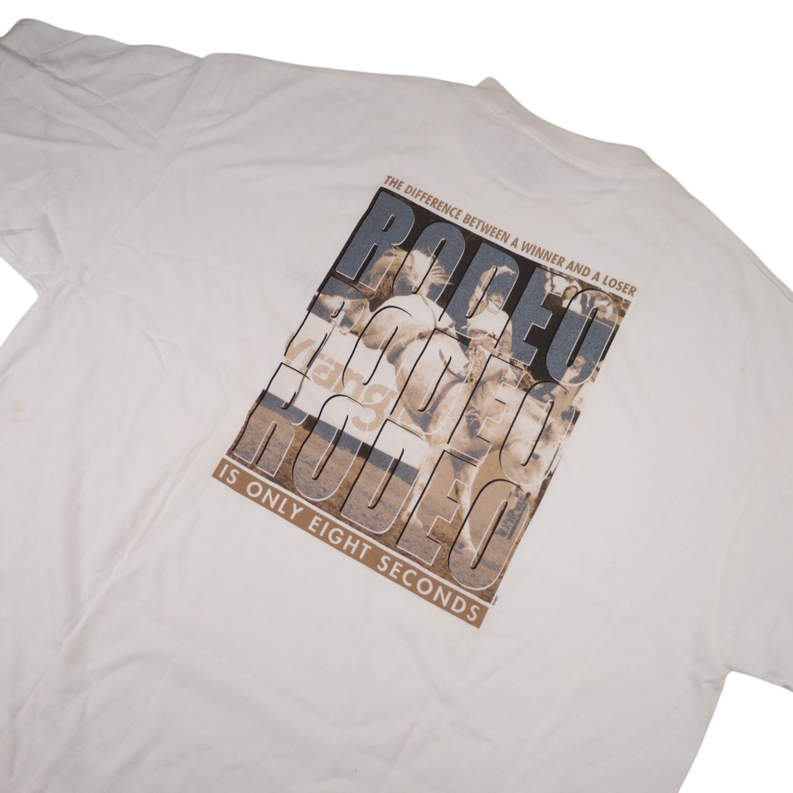 Vintage × Wrangler Vintage NWT Wrangler Rodeo Graphic T Shirt Size US XXL / EU 58 / 5 - 12 Thumbnail