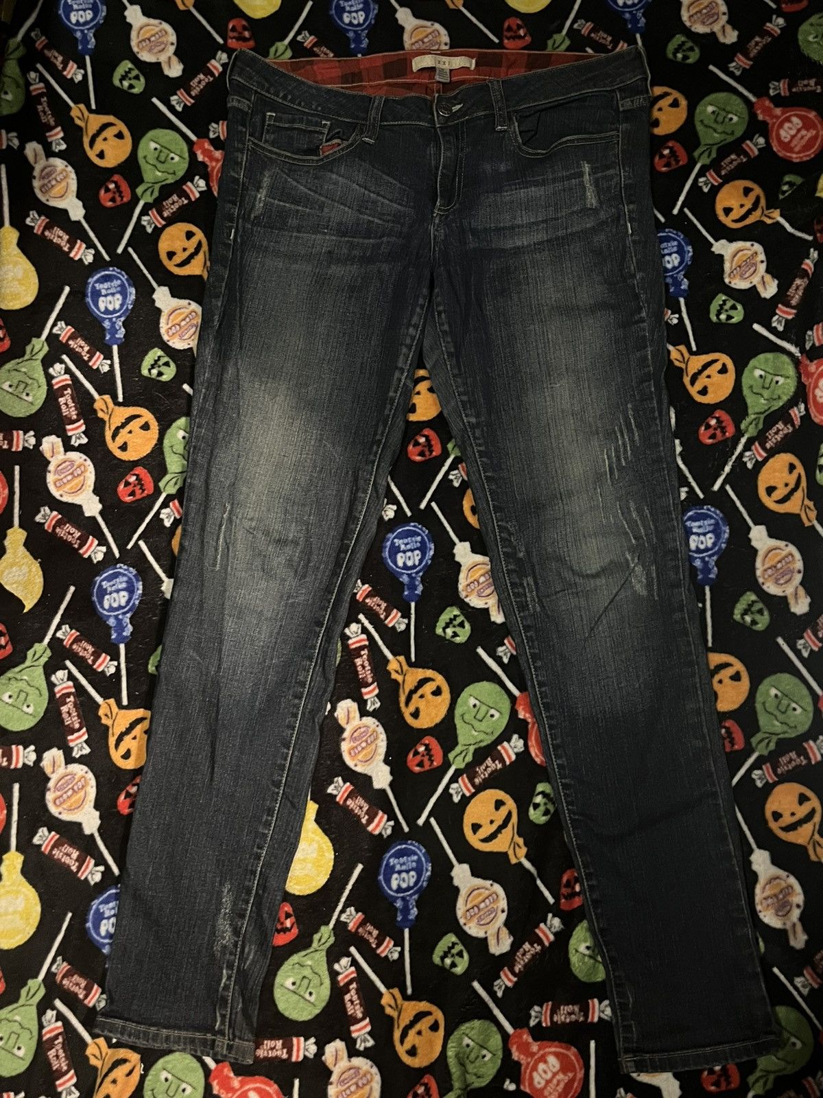 If Six Was Nine Vintage Archive Jeans DarkBlue Y2K Punk Japanese Denim Size US 30 / EU 46 - 1 Thumbnail