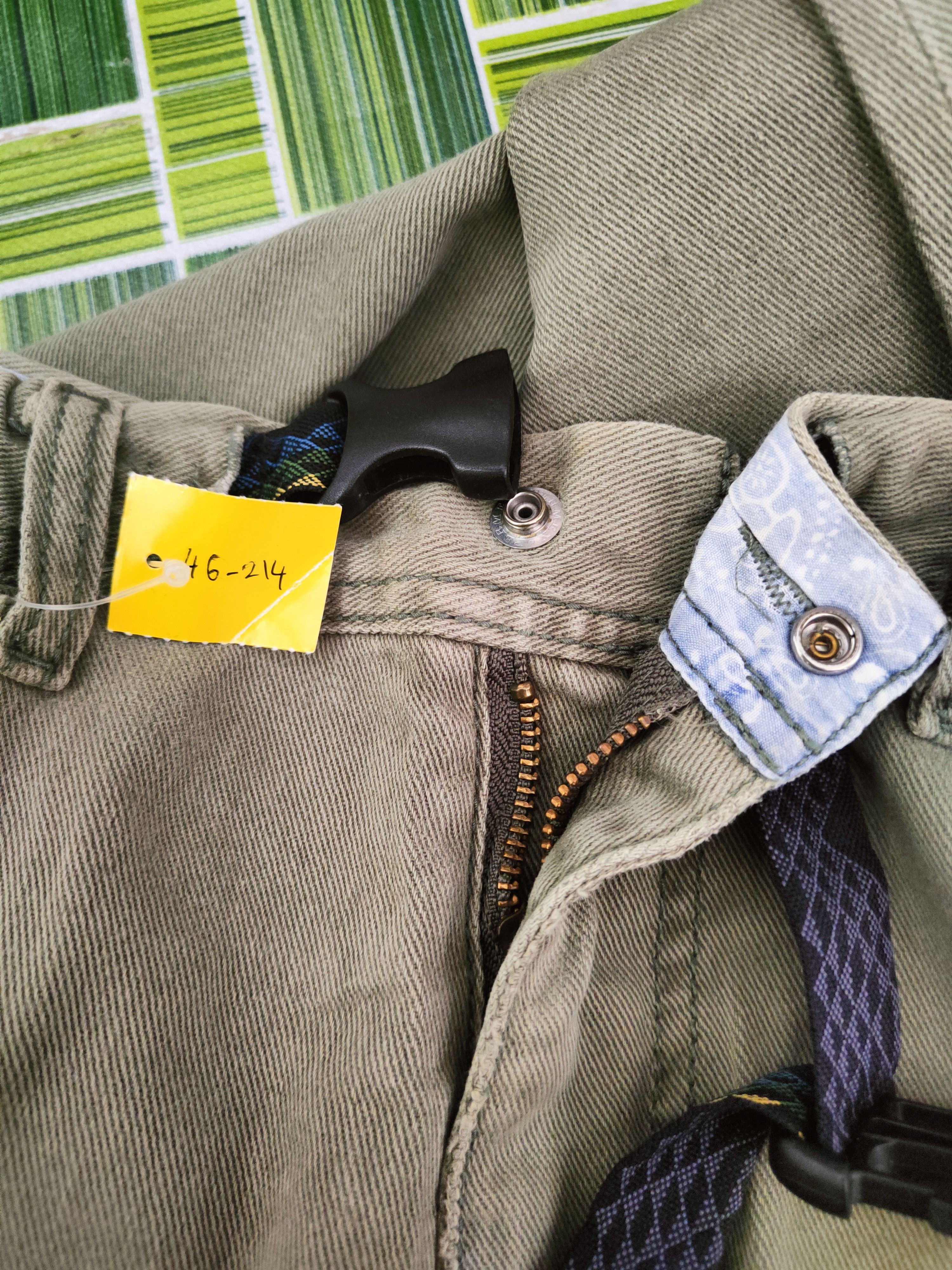 Japanese Brand DL Kriff Mayer Army Green Multipocket Casual Pants #46-214 Size US 32 / EU 48 - 17 Thumbnail