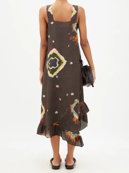 Other Walid Maggy Tie-dye Silk Midi Dress XXS Size XXS / US 00 / IT 34 - 8 Thumbnail
