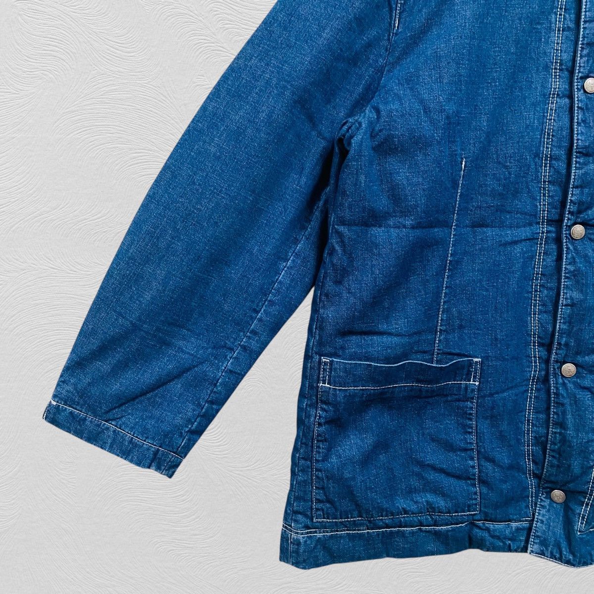 Japanese Brand Vintage papas denim chore jacket japanese brand Size US L / EU 52-54 / 3 - 5 Thumbnail