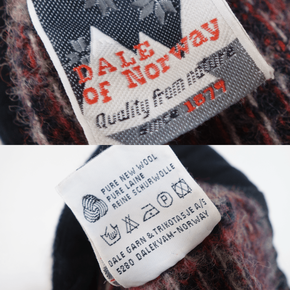 Dale Of Norway 90S Logo Fair Isle Wool Hat Size ONE SIZE - 4 Thumbnail