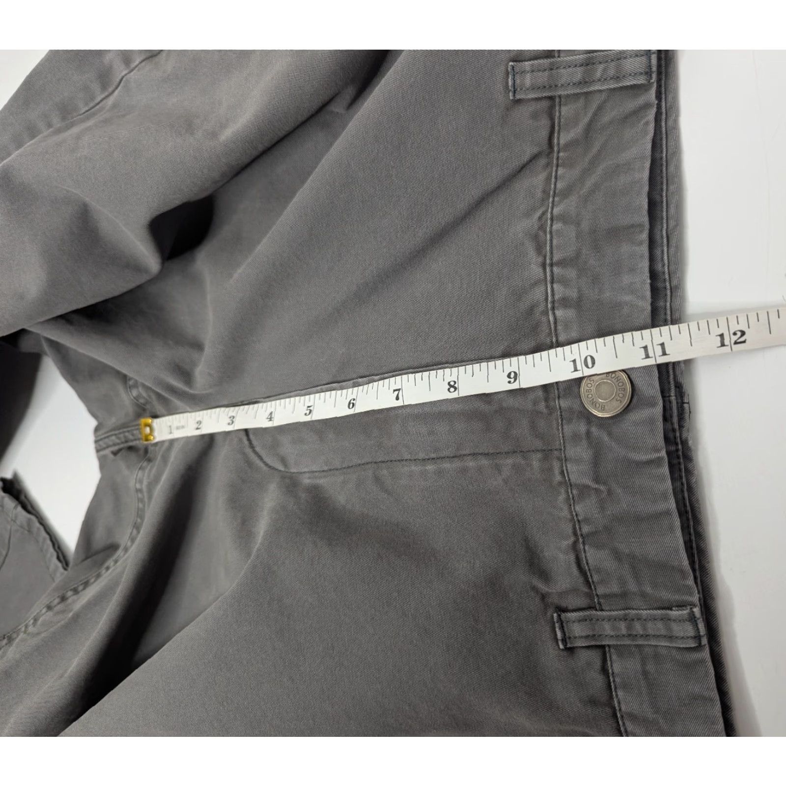 Bonobos Bonobos Mens Slim Straight Fit Chino Pants 38x32 Grey Flat Front Cotton Banobos? Size US 38 / EU 54 - 6 Thumbnail