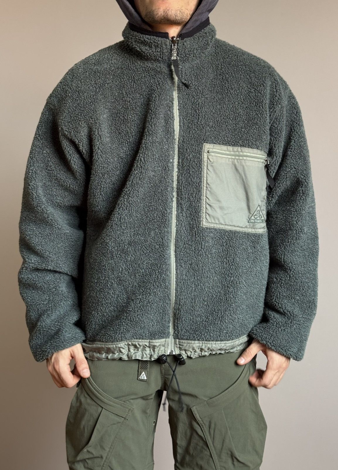 Nike ACG M-L Nike ACG Vintage Reversible Sherpa Fleece Jacket Level 3 Size US M / EU 48-50 / 2 - 1 Thumbnail