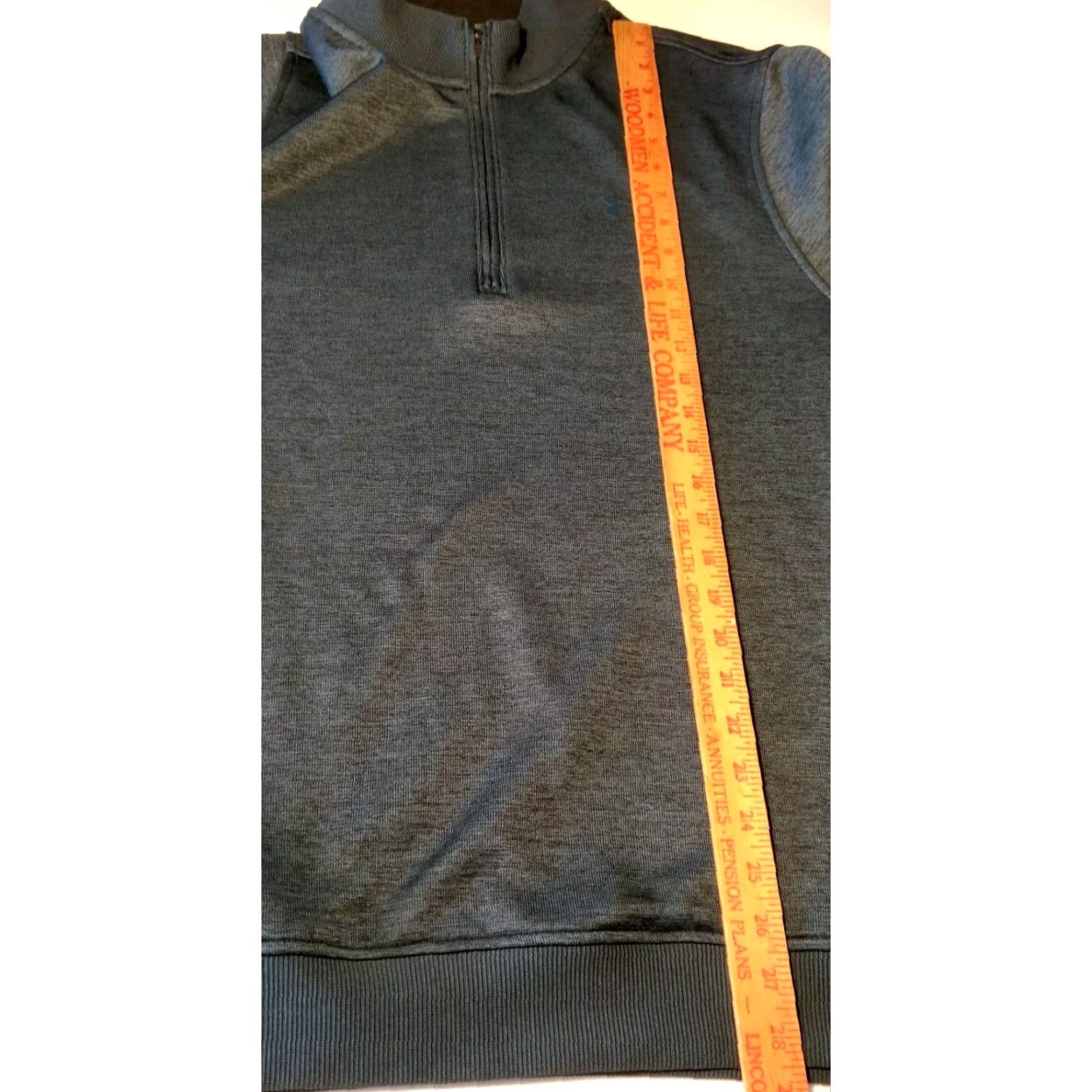Under Armour Under Armour ColdGear Shirt Men Large Loose Long Sleeve Pullover 1/4 Zip Knit Blue Mock Neck Casual Sleeve Activewear Indoor Outdoor - Mens Size US L / EU 52-54 / 3 - 4 Thumbnail