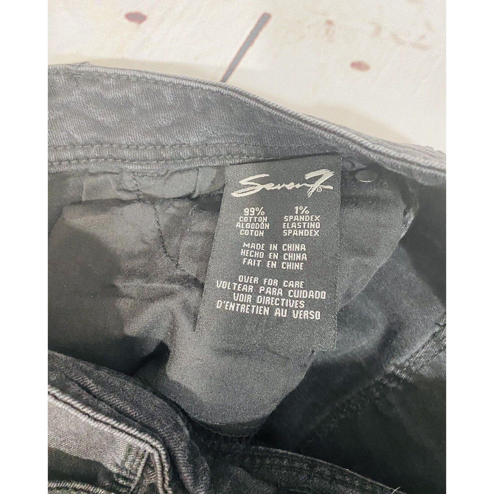 Seven 7 Seven7 Womens Black Distressed Skinny Jeans Size 6 Frayed He Size 28" / US 6 / IT 42 - 11 Thumbnail