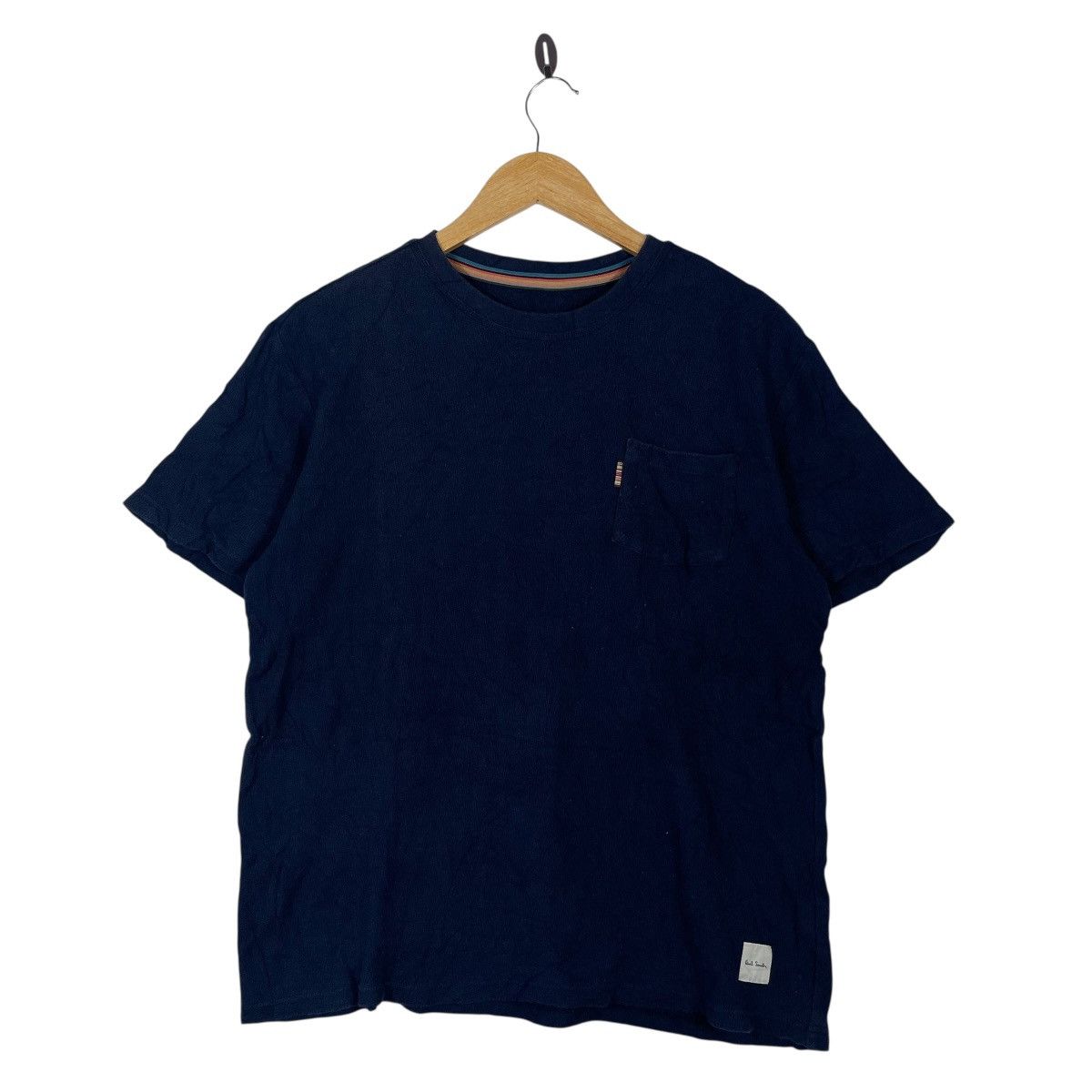Paul Smith Paul Smith Homewear Pocket T Shirt Navy Waffle Textured Size US L / EU 52-54 / 3 - 1 Thumbnail