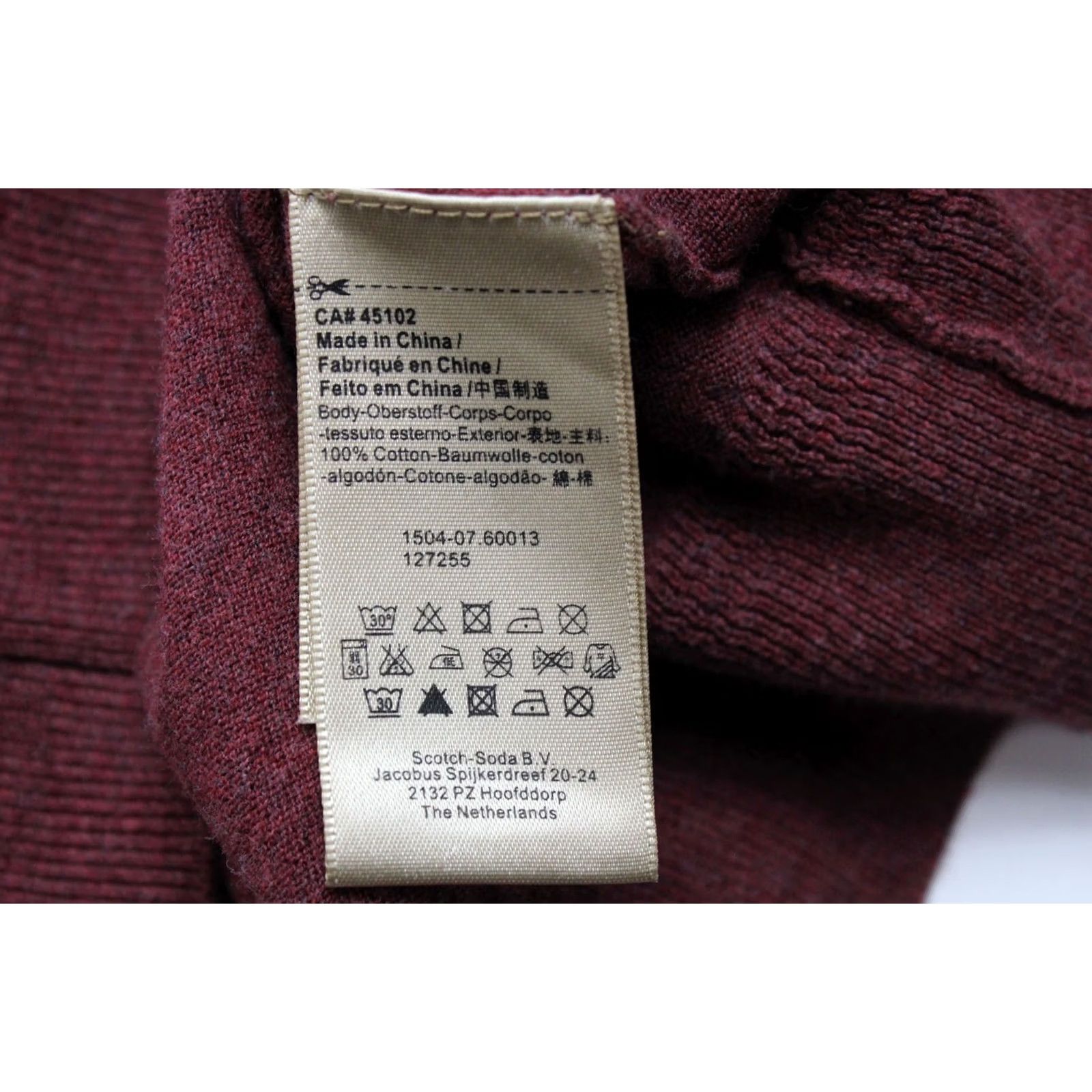 Scotch & Soda SCOTCH & SODA Jumper Men Large Melange Pattern Crew Neck Long Sleeve Logo Size US L / EU 52-54 / 3 - 6 Thumbnail