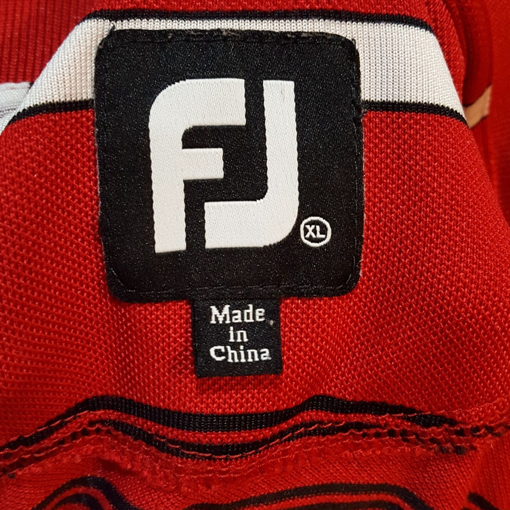 Footjoy VINTAGE FootJoy Camelback Golf Club Red Striped Mens Size XL Button Collar Polo Shirt FJ Size US XL / EU 56 / 4 - 6 Thumbnail