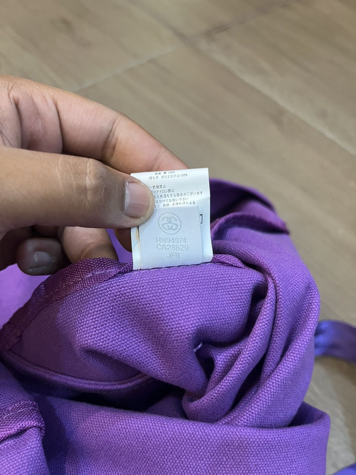 Stussy Stussy Canvas Tote Bag Women - Purple Size ONE SIZE - 7 Thumbnail
