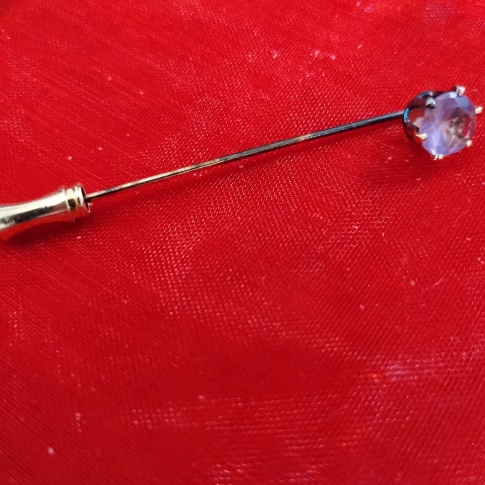 Vintage Lovely vintage 1970s amethyst stick pin Size ONE SIZE - 2 Thumbnail