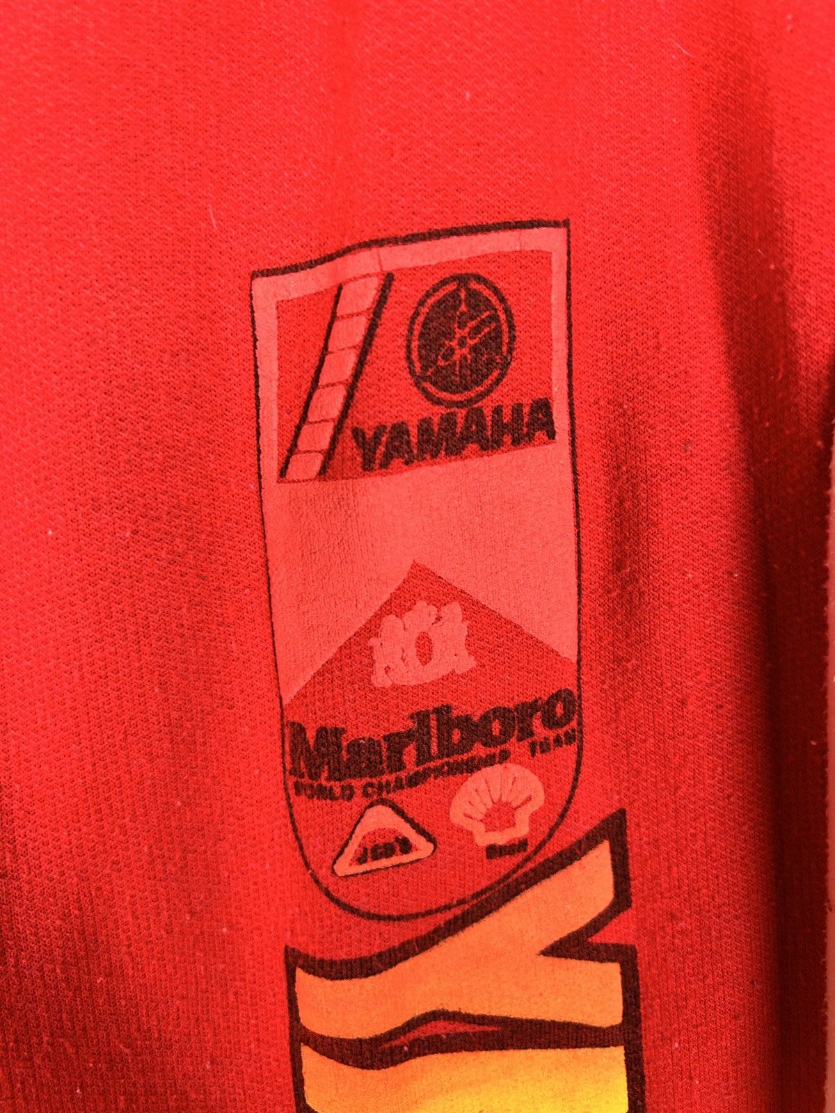 Vintage 90s Vintage Yamaha Marlboro Racing Boot Pants In Red Size US 32 / EU 48 - 3 Thumbnail