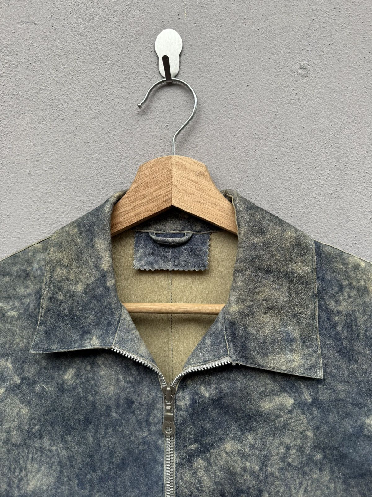 Japanese Brand 💥RARE💥 Corvo Bianco x Robrik Donna Lamb Skin Abstract Jacket Size S / US 4 / IT 40 - 3 Thumbnail