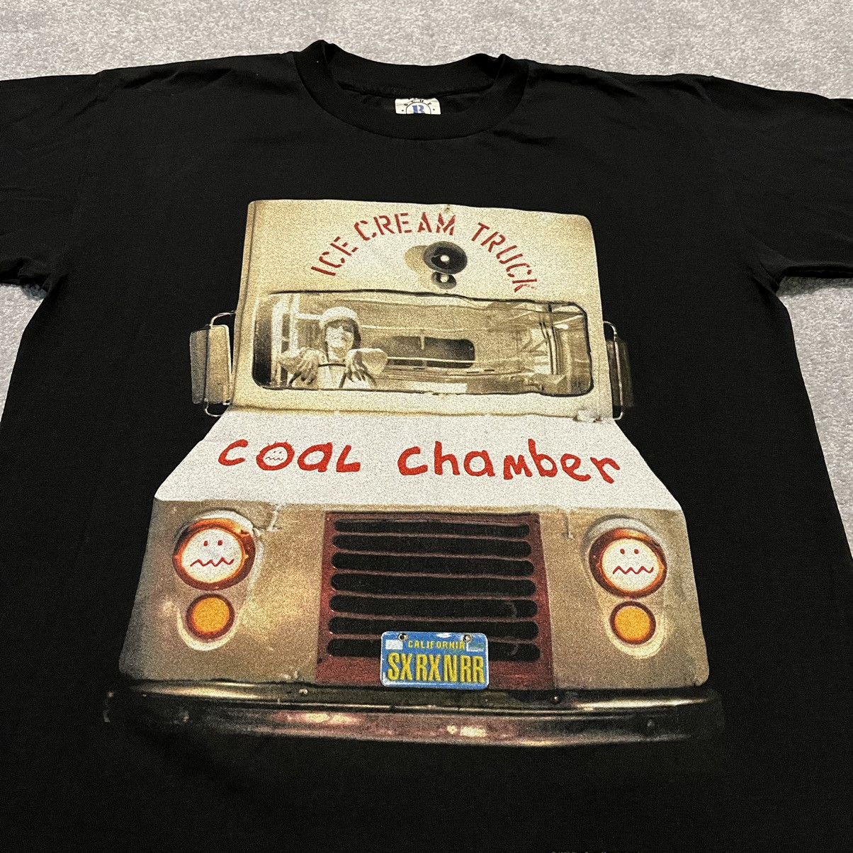 Band Tees Vintage 1997 Coal Chamber Band Ice Cream Big Truck Logo Tee Size US M / EU 48-50 / 2 - 3 Thumbnail