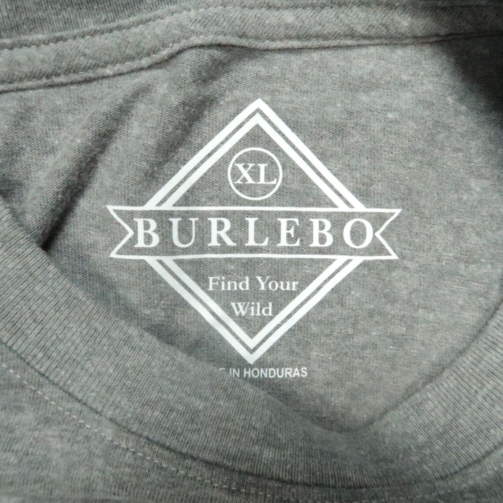 Vintage Burlebo Shirt Mens XL Gray Long Sleeve Crew Arrowhead Deer Hunting Tee Size US XL / EU 56 / 4 - 3 Thumbnail