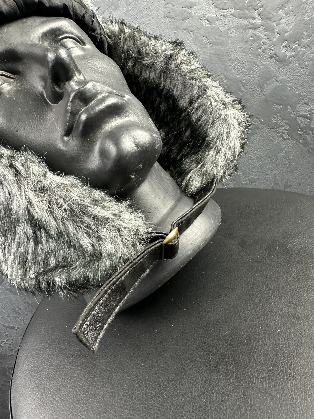 Hysteric Glamour × Japanese Brand Y2K Style Mohair Fuzzy Ushanka Hat Faux Fur Distressed 90s Size ONE SIZE - 2 Thumbnail
