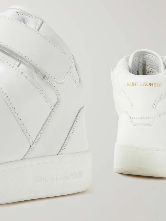 Saint Laurent Paris o1bcso1str1225 Lax Sneakers In Washed Out Effect in White Size US 7 / IT 37 - 4 Thumbnail