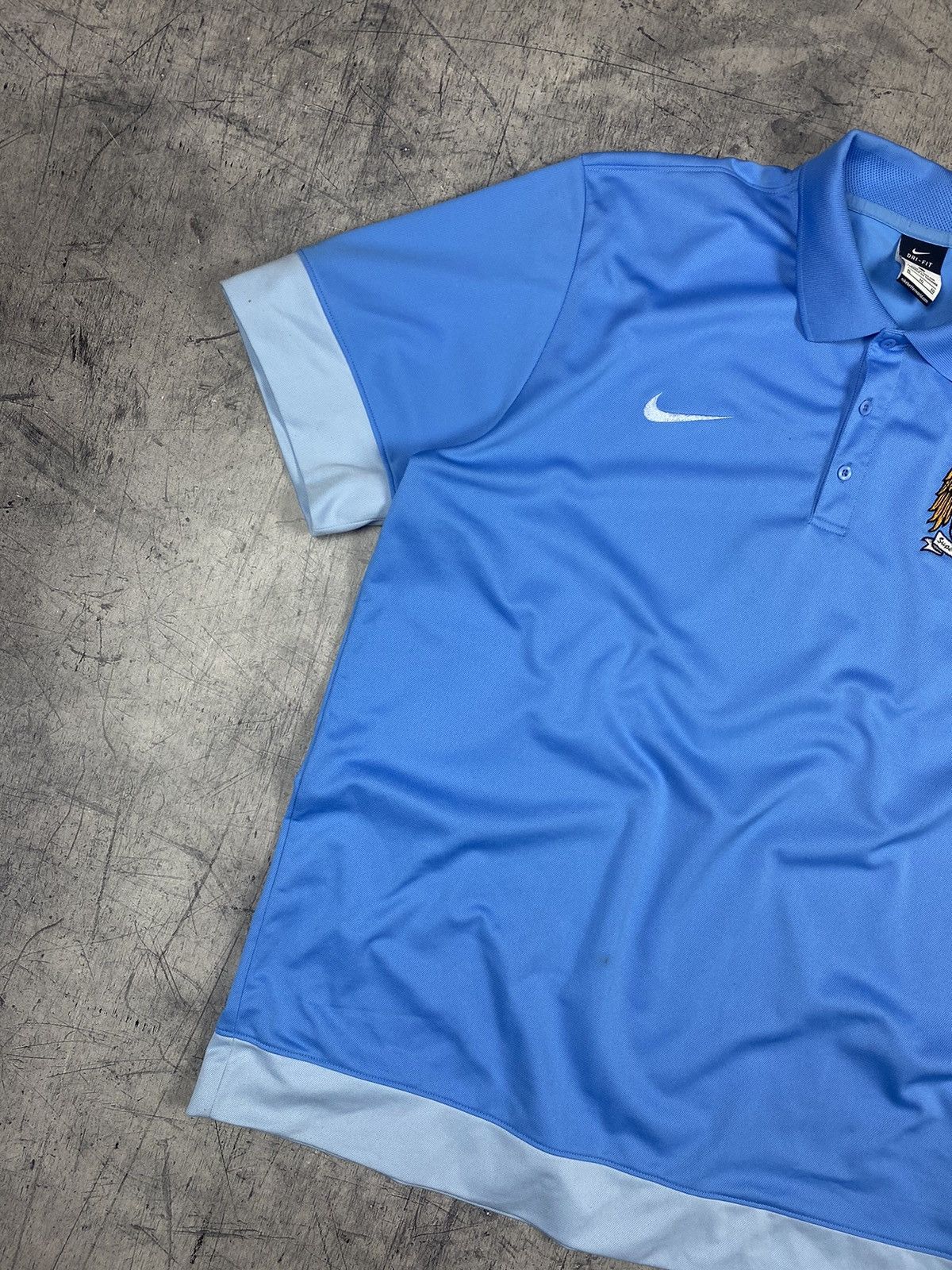 Nike × Vintage Vintage Nike Manchester City Drill Soccer Jersey Size US XL / EU 56 / 4 - 3 Thumbnail