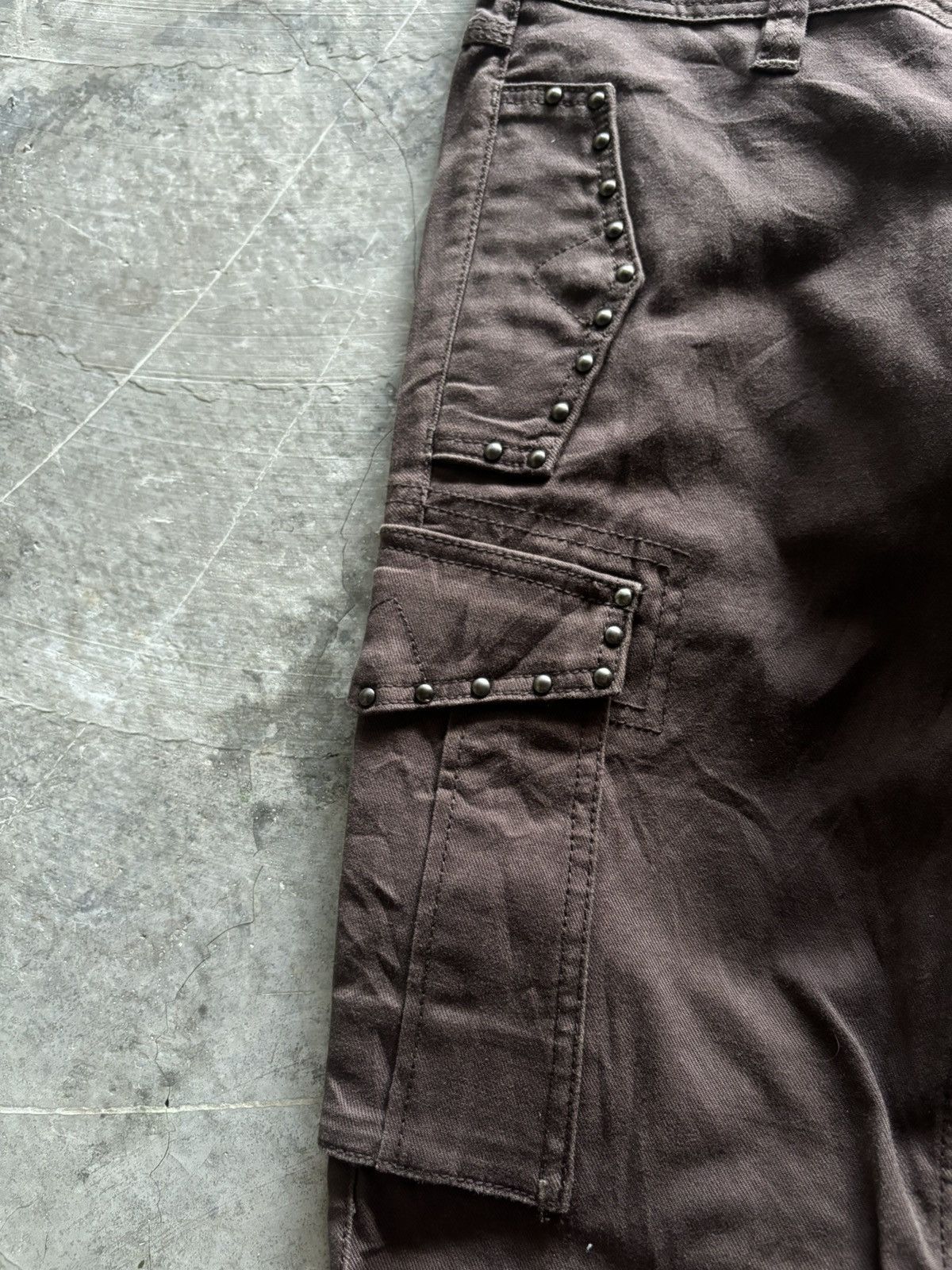 Japanese Brand NICOLE CLUB FOR MEN flare cargo studded japanese grunge punk Size US 30 / EU 46 - 9 Thumbnail