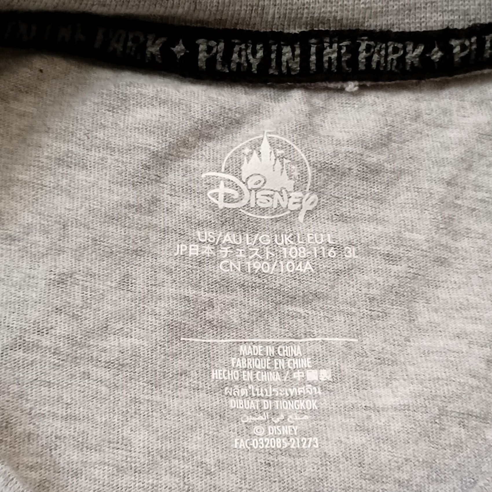 Disney Disneyland T Shirt Mens Large Gray All Over Print Disney Characters Park Shirt Mens L Gray Disney Mickey Mouse 90s Theme Boys Girls Mens Size US L / EU 52-54 / 3 - 2 Thumbnail