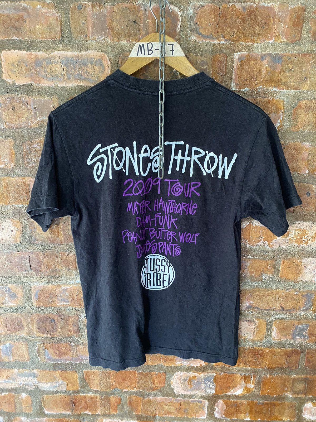 Stussy 2009 Stussy Stone Throw crew band tee tour Japan Size US S / EU 44-46 / 1 - 5 Thumbnail